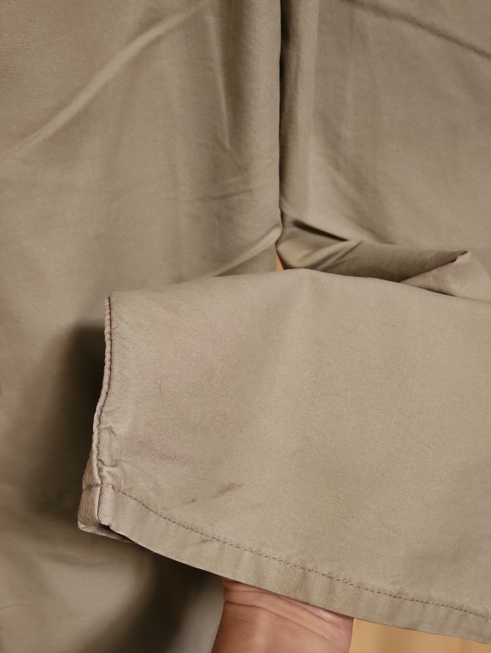 Carhartt 100% Cotton cream/khaki Men's Classic Utility Work Pants Sz 33 x 28 - Picture 8 of 13